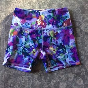 RBX floral spandex shorts NWOT, never worn size S/P